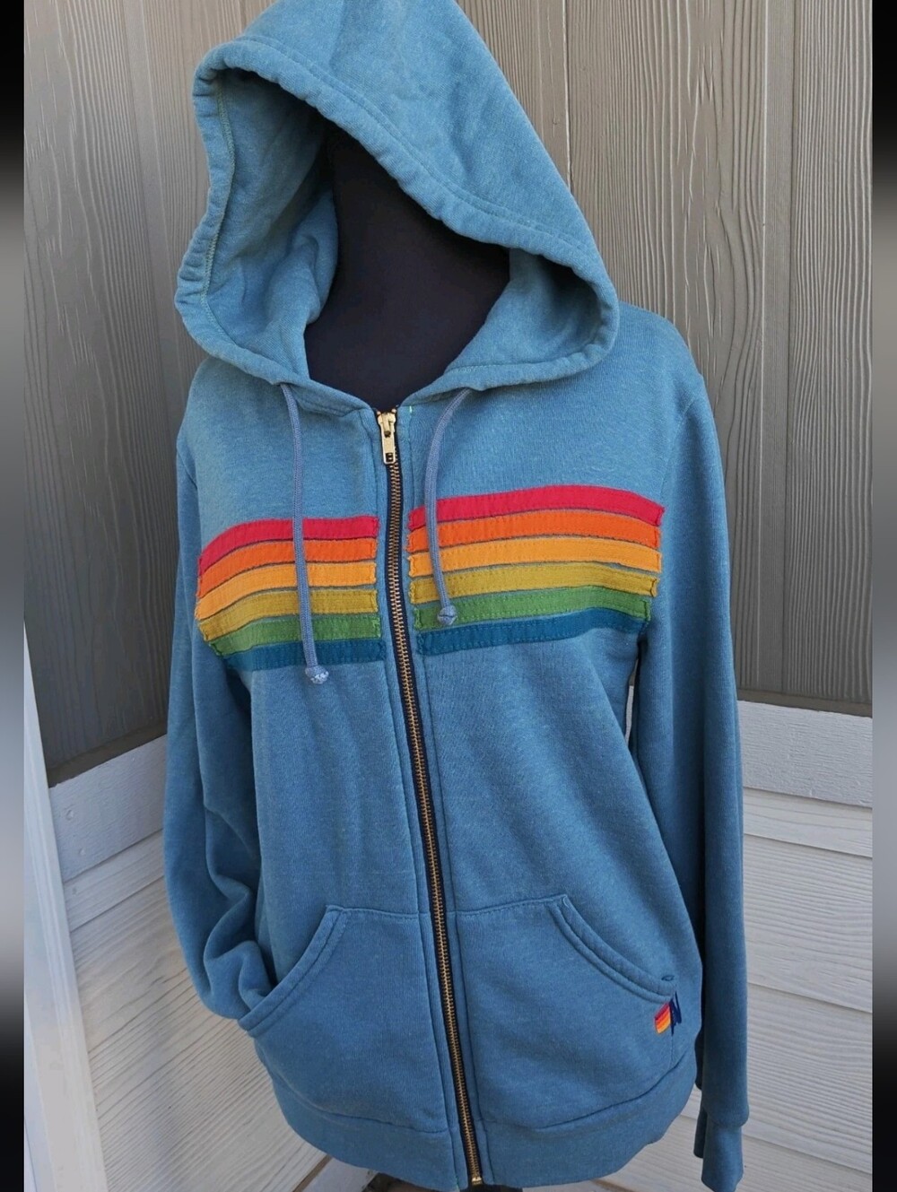 Aviator Nation 6-Stripe Zip-up Hoodie